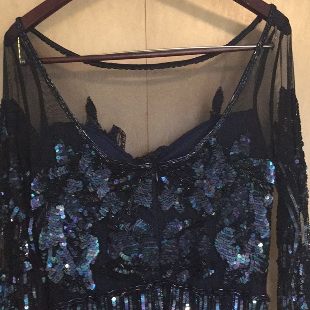 PARKER BLACK Bailey Embellished Mesh Dress - Picture 10 of 15